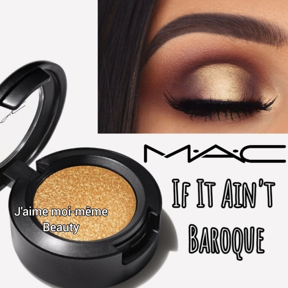 MAC Frost Eyeshadow in If It Ain't Baroque (Warm Tone Golden Yellow Shimmer)